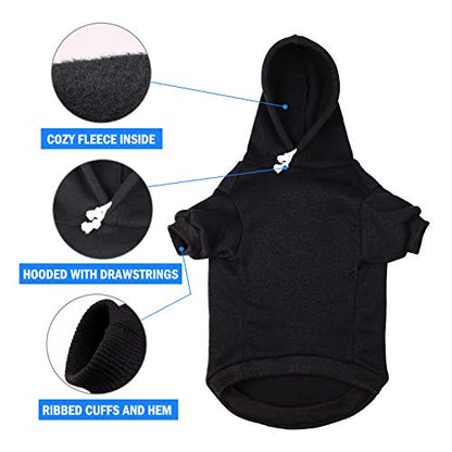 Dog Hoodie Sweater for Dogs Pet Clothes Buffalo Plaid Dog Hooded Sweatshirt Warm and Soft Breathable Cozy(Reindeer&S) - color: Reindeer, size: S
