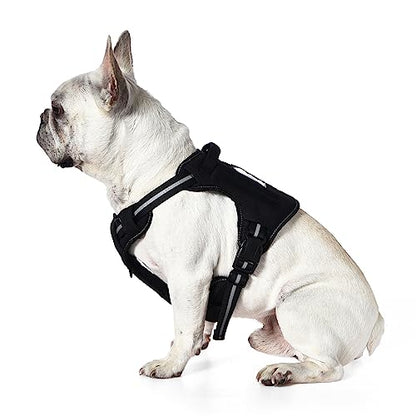 Amazon Basics No-Pull Dog Harness, Adjustable Front Clip, Escape Proof Tactical Vest, Medium, Black - size: Medium