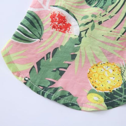 Tangpan Daisy Tropical Print Pet Dog Shirt Puppy Summer Hawaiian Beach Polo Shirts Clothes (Z Pink,XS) - color: Z Pink, size: X-Small