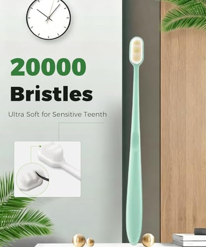 10 Pieces Pet Toothbrush Set, 360° Toothbrush for Dogs Cats, Double-Ended Soft Bristle Brush & Finger Toothbrushes, Gentle Dental Care Kit for Small Large Dogs Puppy Kittens (Multicolor) - color: Modelc-10pack