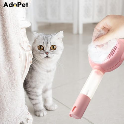 Self-Cleaning Pet Grooming Brush – Smooth Grooming Brush for Dogs and Cats, Easy Hair Removal with the Push of a Button, Gentle Shedding Remover for Small Pets
