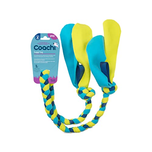 Coachi Tuggi Tug - Interactive Dog Toy for Tug of War & Play. Strong & Comfortable, Fun Reward Training, Great for Recall, Interrupting Biting & Chewing. Ideal for Agility and Suitable for Puppies - style: Tuggi Tug