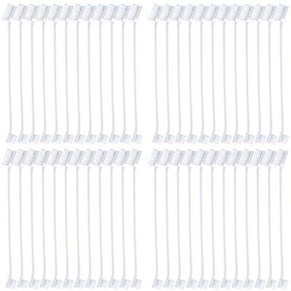 Honeydak Dog Toothbrush Bulk Dual Headed Dental Brushes Dogs Tooth Brushing Kit Long Handle Pet Tooth Brush for Puppy Large Small Cats and Most Pets Teeth Cleaning Dental Supplies(70 Pcs,White) - color: White