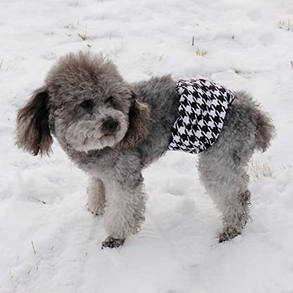 CuteBone Dog Diapers Male 4 Pack Puppy Wraps Reusable Doggie Belly Bands for Male Dogs Small Medium Large - size: S(11"-14")