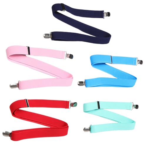 Toyvian Adjustable Dog Diaper Suspenders 5pcs Reusable Pet Diaper Keeper Belt Stretchy Support Harness for Female Dog Incontinence for Skirts and Pet Clothes
