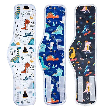 MICOOYO Male Dog Diaper Lightweight Dog Wraps Washable Dogs Diapers Doggie Belly Bands for Male Dogs, Puppy Diapers Large (Dinosaur, XXL) - size: XX-Large(23''-26'')