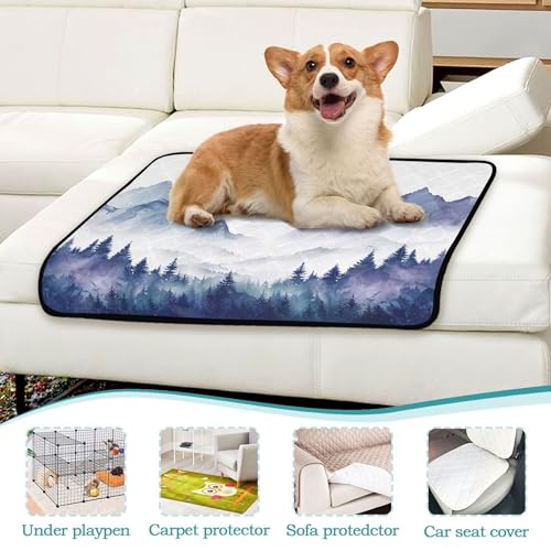 Qilmy Mountain Pet Mat, Waterproof Reusable Dog Training Pad Anti-Slip Pet Creat Pad for Small Medium Large Dogs and Cats - size: Smallx3