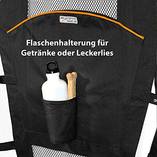 Kurgo Backseat Barrier for Dogs - Prevents Distracted Driving - Mesh Top for Visibility - Fits Cars with Fixed or Removable Headrests - Low Profile Design - Easy to Install & Remove