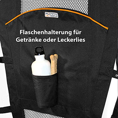 Kurgo Backseat Barrier for Dogs - Prevents Distracted Driving - Mesh Top for Visibility - Fits Cars with Fixed or Removable Headrests - Low Profile Design - Easy to Install & Remove