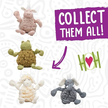 HuggleHounds Plush Dog Toy - Fuzzy Dog Toy, Soft Fleece, Interactive Durable Stuffed for Small and Large Breeds with Squeaker - Louise Lamb, Small - size: Small, style: Louise Lamb