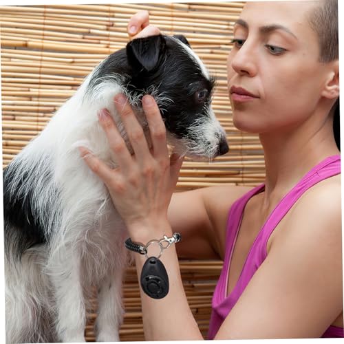 BESPORTBLE Portable Dog Clicker Whistle Training Tool for Puppies Cats Birds Includes Wrist Strap for Convenience