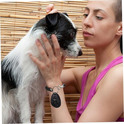 BESPORTBLE Portable Dog Clicker Whistle Training Tool for Puppies Cats Birds Includes Wrist Strap for Convenience