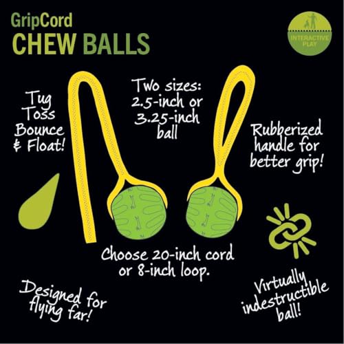 GripCord Chew Ball Loop MdLg