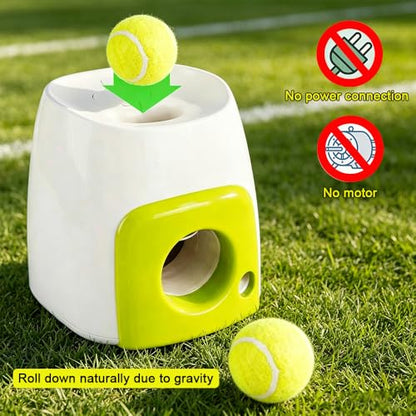 Dog Tennis Ball Treat Toy, Interactive Food Reward Ball for Dogs, Non-Toxic Self-Play Chew Toy for Boredom Relief, Teething & Mental Enrichment