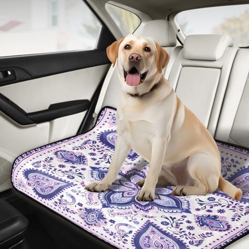 Qilmy Mandala Pet Mat, Waterproof Reusable Dog Training Pad Anti-Slip Pet Creat Pad for Small Medium Large Dogs and Cats - size: Medium+Large