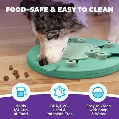 Outward Hound by Nina Ottosson Dog Worker Treat Puzzle Enrichment Toy, Level 3 Advanced, Green - color: Dog Worker (Green)