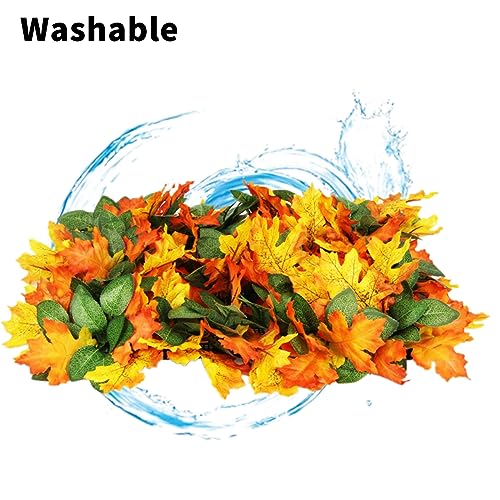 Maple Leaf Mat, 21.6"x19.7" Works as Fall Home Decorations & Dog Snuffle Mat, Pet Jungle Slow Feeder Sniff Mat for Natural Foraging Skill Training, Anxiety Relief Mind Stimulation Puzzle Toys