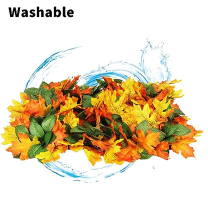 Maple Leaf Mat, 21.6"x19.7" Works as Fall Home Decorations & Dog Snuffle Mat, Pet Jungle Slow Feeder Sniff Mat for Natural Foraging Skill Training, Anxiety Relief Mind Stimulation Puzzle Toys