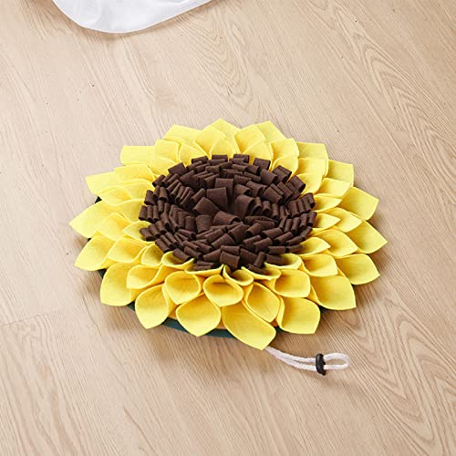 Dog Snuffle Mat Rabbit Foraging Feeding Pad Sunflower Treat Training Mat Boring Breakers for Rabbits Guinea-Pigs Dog Snuffle Mat Toy Small Dog Puzzle Toy Rabbit Foraging Mat Large with