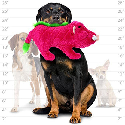 MIGHTY- Safari Brown Warthog- Squeaker-Multiple Layers. Made Durable, Strong & Tough. Interactive Play Dog Toy (Tug, Toss & Fetch). Machine Washable & Floats | Ultra Durable Plush Toy with Multiple Layers & Reinforced Seams , Washable and Floats , Mighty®