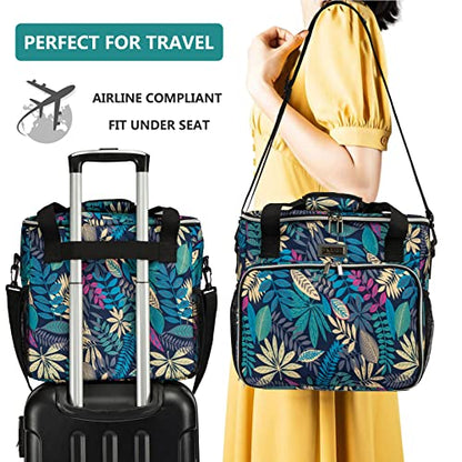 BAGLHER Dog Travel Bag, Pet Travel Bag (ALL Pet Travel Supplies), With 2 Pet Food Containers and 2 Collapsible Silicone Bowls; Essential Kits for Travel Hawaii - color: Hawaii, size: Medium