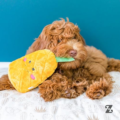ZippyPaws NomNomz - Dog Squeaky Toys to Keep Them Busy, Funny Food Plush for Small & Medium Dogs, Cute Stuffed Puppy Toy, Pet Products, Gift for Dogs of All Breeds, Soft and Cuddly - Pineapple - color: Pineapple