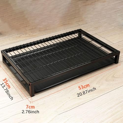 Dog Toilet Tray Puppy Pee Pad Holder Restroom with Metal Mesh Easy Clean Drawer Structure Suitable for Home Porch Kenn, S