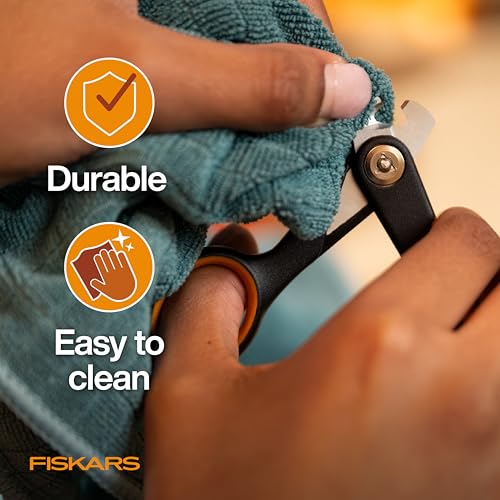 Fiskars Pet Small Pet Nail Clippers, Cat and Dog Nail Trimmers for Grooming, Pet Supplies with Precision Stainless Steel Blades & SoftGrip Handle, 4.25”, Orange/Black - size: Small