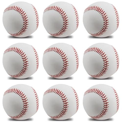 Practice Baseballs for Batting and Throwing Training - color: White Box of 9