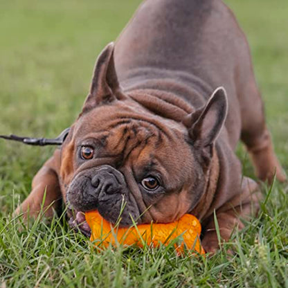 Chew King by Mammoth Bacon Flavor Rubber Bone - color: D) Bone (Bacon)