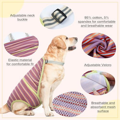 Dog Diapers Female,Female Dog Diapers for Heat Large Dogs, Washable Onesie Sanitary Pantie with Adjustable Suspender Washable, Reusable Period Panties Doggie Diaper, XL - color: Purple, size: X-Large
