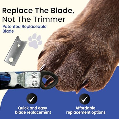 Resco Candy Series Dog Nail Clippers for Large Dogs – USA-Made Professional Guillotine Pet Nail Trimmer with Replaceable Blade System - color: Candy Blue, size: Large