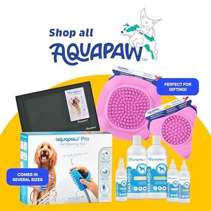 Aquapaw Anti-Slip Dog Lick Mat - Suction Cup Slow Feeder Pad - Calming Bath & Grooming Aid - Mental Stimulation Treat Toy - Pink - size: 1-Pack Regular