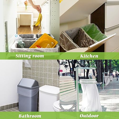 8 Gallon 70 Counts Unscented Medium Trash Bags,Fit 7,8,9,10 Gal Garbage Bags by Teivio, 30 Liter Thick Bathroom Can Bin Liners,Plastic Bags for Home Office Kitchen, Clear - size: 80 Count (Pack of 1)