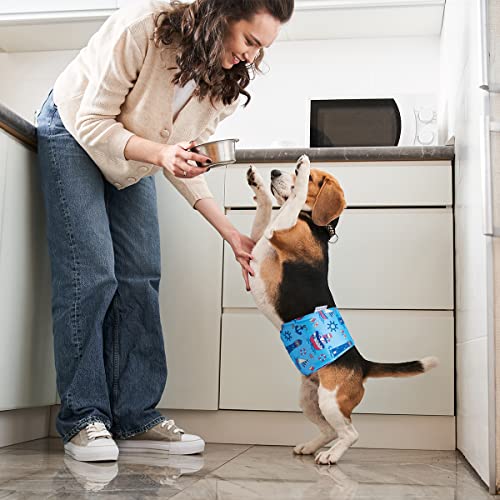 Pet Soft Dog Belly Bands - Washable Dog Diapers Belly Band for Male Dogs, Reusable Male Dogs Wraps 3pack for Doggy Puppy (Sailor, L) - size: Large (14''-18'')