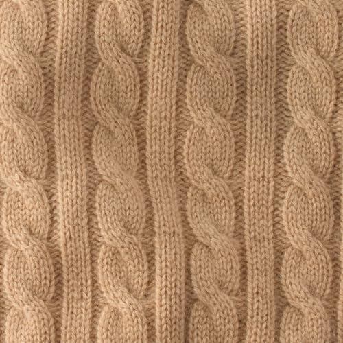 Gable – The Cable Knit Sweater Cashmere Wool Pet Pullover for Small, Medium and Large Dogs, Camel, XXX-Small - color: Camel, size: XXX-Small (up to 5lbs)