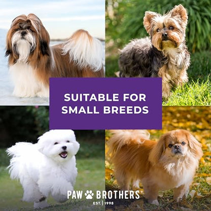 RYAN'S PET SUPPLIES Paw Brothers Soft Flat Slicker Brush with Coated Pin Tips, Mini/Small - size: Mini/Small