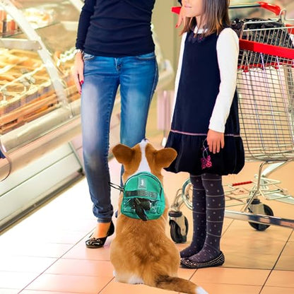 Dog Hiking Backpack Lightweight, Adjustable, and Waterproof Pet Poopbag Holder for Outdoor Adventures,Puppy Training School or Everyday Walks (Small) - size: Small