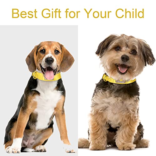 Nylon Dog Collar - Adjustable Yellow Soft Webbing Dog Collars for Small Medium Large Dogs Boy Girl Puppy Collar with Safety Metal Buckle XS - color: Nylon-Yellow, size: XS