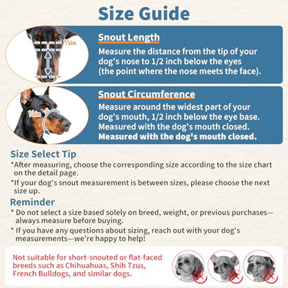 BARKLESS Dog Basket Muzzle for Medium & Large Dogs, Breathable Open Front Mouth Cover with Reflective Strap for Training, Walking Vet Visits, Humane Cage Muzzle Prevent Biting Scavenging (Black, M)