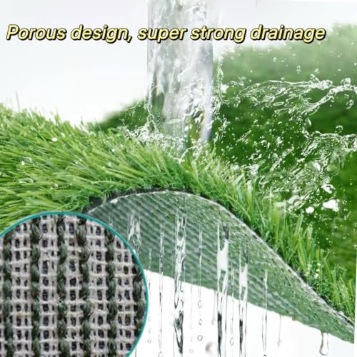Large 38.5"x25" Artificial Grass Dog Potty, Realistic Indoor/Outdoor Training Mat with Quick-Drain Design, Reusable & Odor-Control for Apartment Balcony