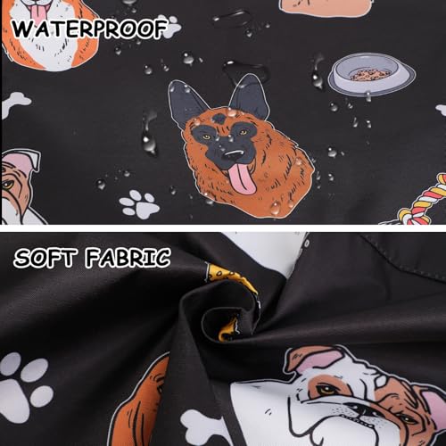 Dog Grooming Waterproof Apron with 2 Pockets, Cute Animals Puppy Dog Pets Apron - style: Various Pet Dogs
