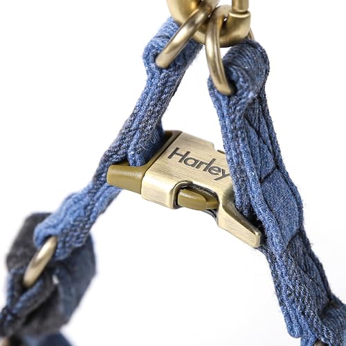 Angie and Allie Organic Cotton Personalized Step in Dog Harness,Custom Dog Halter Vests,Adjustable No Pull Canine Halter Harness for Small Medium Large Dogs - color: Plaid Blue, size: XS