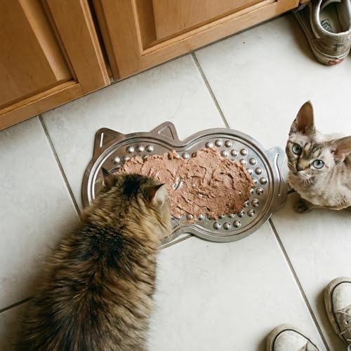 Stainless Steel Lick Mat for Dogs & Cats — 15"×10" Extra Large Metal Dog Licking Mat, Chew-Proof with Suction Cups, Anxiety Relief & Boredom Reducer, Dishwasher Safe, Whisker Friendly