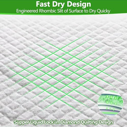 Gimars XL 6-Layer Ultra Absorbent 1200ml 48-Hour Leak-Proof Dog Pee Pads, Quick Dry Extra Large Puppy Pads for Puppy Training, Senior & Incontinent Dogs, Cats, Overnight Use, 30"x36", 30 Count Green - size: 30"x36" - Green 30 Counts