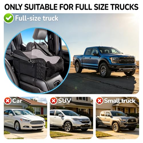 Center Console Dog Car Seat,Pet Puppy Middle Console Dog Car Seat for Small Dogs (Black, Large) - color: Black, size: Large