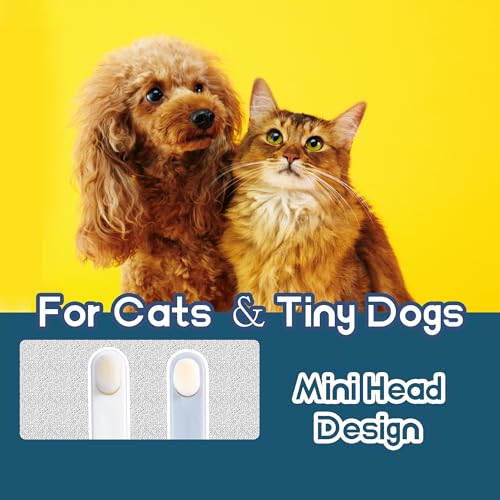 Small Dog Toothbrush, Cat & Puppy Tooth Brushing Kit, Ultra Soft & Mini Head Teeth Brush for Kitten & Tiny Pet, Doggy Toothbrushes Deep Dental Clean, 2 PCS, Graywhite - style: Small dogs & large cats(2pcs,gray-white)