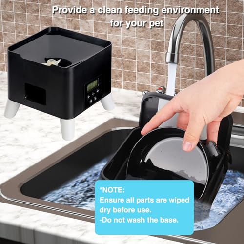 3L Automatic Cat Feeder with Heightened Pet Feeder Programmable Dog Feeder Suitable for Small and Medium Pet Feeders