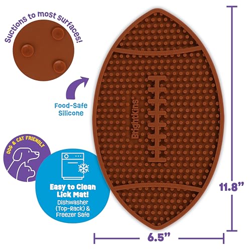 Brightkins Football Lick Mat - size: Medium