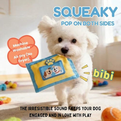 Interactive Dog Puzzle Toy | Anti-Boredom & Mental Stimulation | Snuffle Mat for Dogs | Slow Feeding & Enrichment Game | Small, Medium Dogs | Pizza, Bowling or Tissue (Tissue) - color: Tissue (Blue)
